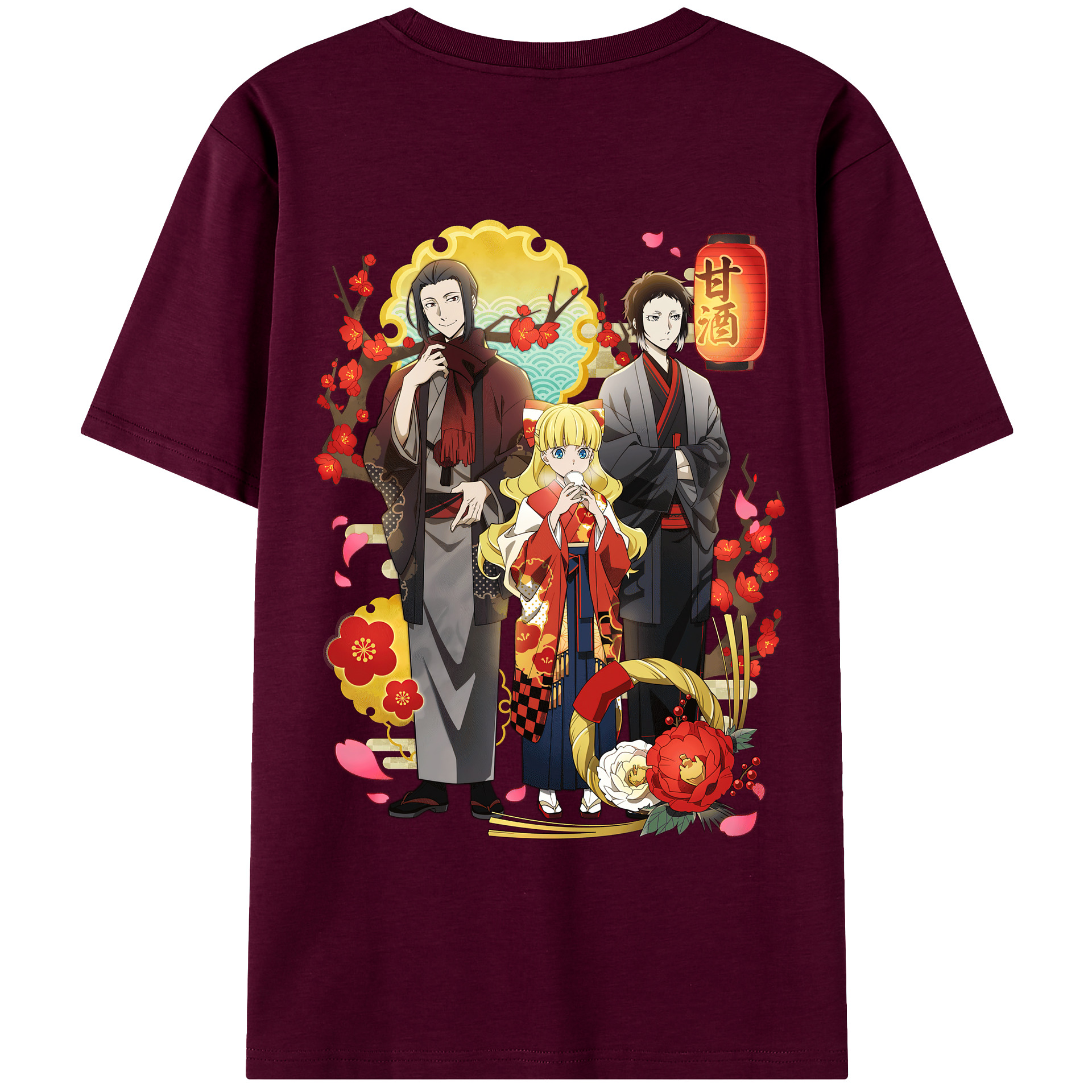 （画像用） 文豪ストレイドッグス Bungo Stray Dogs レディース半袖Tシャツ(バックプリント)